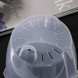 Кашпо для цветов со вставкой «Флюте», 1.9 л, прозрачное