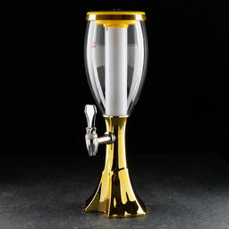 Башня пивная Gold, колба с подсветкой, 2 л, пластик, золотистая - Simaland фото 8