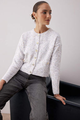 Ekru Yumusak Dokulu Triko H?rka TWOAW26HI00235