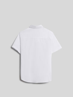 ACOOLA / Сорочка верхняя детская для мальчиков Siyan жемчужно-белый  фото 2