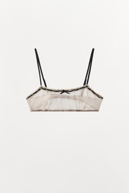CONTRAST BOW BRALETTE - Zara фото 3