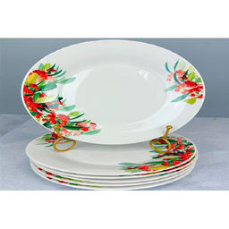 Тарелка плоская 18 см JEWEL Рябина (фарфор)