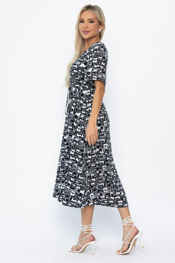 Платье Майя (черно-белое) П13911-3М - Lt collection фото 8
