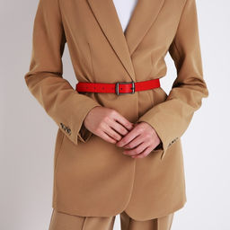 Ремень женский, ширина 2,4 см, пряжка металл, цвет красный - Simaland фото 4