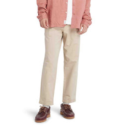 Мужские брюки Timberland Pant Cotton Linen Tapered Slim бежевые