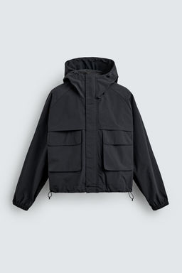 CAZADORA CROPPED FIT WATER REPELLENT / Marino