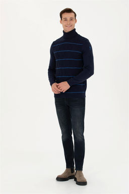 U. S. Polo Assn Мужской темно-синий свитер - U.s. polo assn фото 4