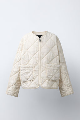 CAZADORA ACOLCHADA CREMALLERA / Crudo - Zara фото 2