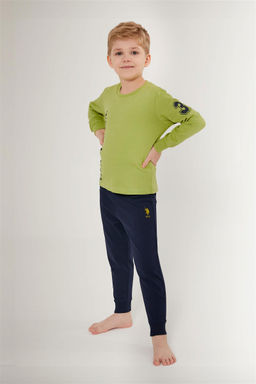 U. S. Polo Assn Пижамный комплект фисташкового зеленого цвета для мальчика - U.s. polo assn фото 2