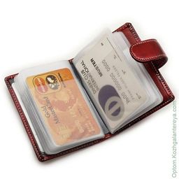 Женская кожаная визитница Sergio Valentini СВ 8133-010  фото 2