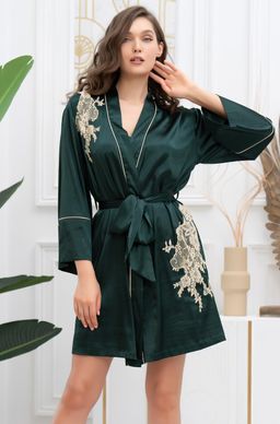 Короткий запашной халат Mia-Amore