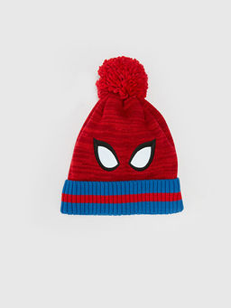 Spider-Man Lisansl? Ponponlu Erkek ?ocuk Triko Bere