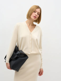 Conso/KCL 240717 - light beige Кардиган женский  фото 2