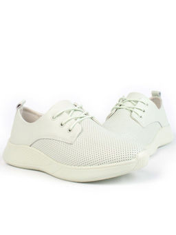 03-PDA156-3 LT. GREEN Полуботинки спортивные женские (натуральная кожа) - Фабричный китай фото 12