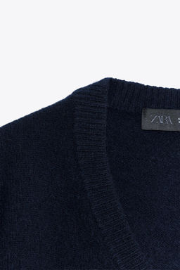100% WOOL V-NECK JUMPER - Zara фото 6