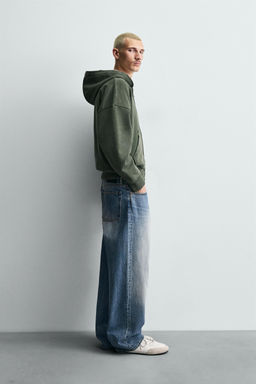 COMBINED CHECK HOODIE - Zara фото 3
