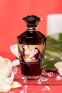 Масло массажное для тела Shunga Любовный крем латте (Creamy Love Latte), разогревающее, 100 мл