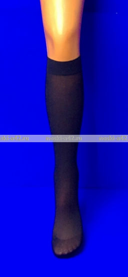 Цена за 10 пар. ГОЛЬФЫ женские капрон 40 den чёрные арт.206 36-40 - Белорусочка фото 3