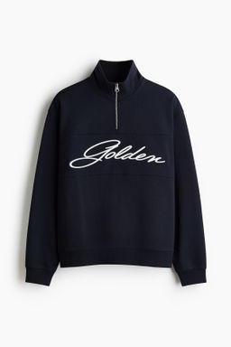 Sudadera con media cremallera Relaxed Fit