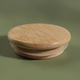 Органайзер для хранения ватных палочек BAMBOO, ребристый, с крышкой, d=6.5×10 см, прозрачный