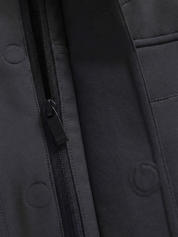 Ветровка мужская софтшелл виндстоппер с капюшоном спортивная черного цвета 9617_1Ch