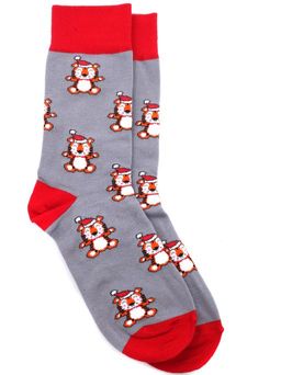 Носки НГ р.35-40 Wow Тигрёнок на сером