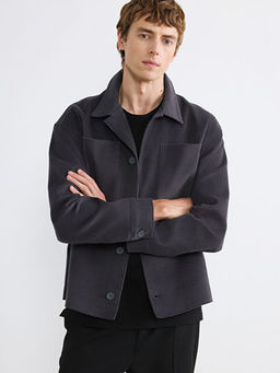 Regular Fit Uzun Kollu Kadife Erkek G?mlek Ceket