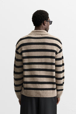 STRIPED KNIT POLO SHIRT - Zara фото 4
