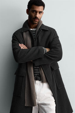 WOOL COAT WITH POCKETS - Zara фото 5