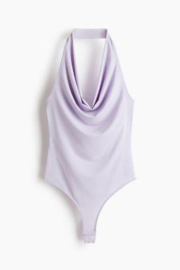 Body tanga con escote halter