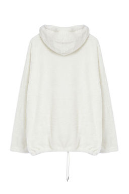 TRENDYOL MAN Ekru Buyuk Beden Oversize/Genis Kesim Kal?n Pelus Sweatshirt TMNAW25AO00024 - Trendyolmilla фото 7