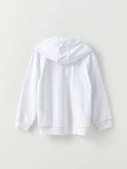 Kap??onlu Mickey Mouse Bask?l? Uzun Kollu K?z ?ocuk Fermuarl? Sweatshirt - Waikiki фото 3