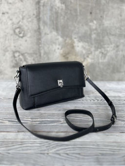 Женская кожаная сумка через плечо 8219 Блек