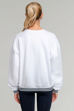 Арт. 15123 Свитшот женский44-52 (5 шт) Цвет:белый,черный - Калинка фото 6