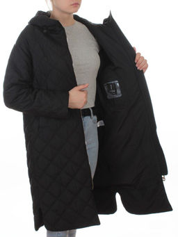 9610 BLACK Куртка стеганная демисезонная женская (100 гр. холлофайбер) - Fashion фото 7