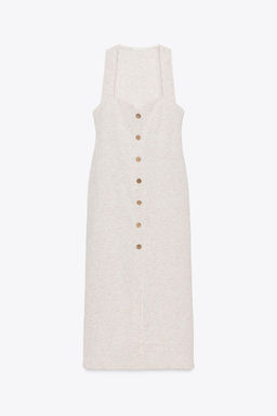 RUSTIC MIDI DRESS - Zara фото 12