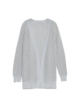 CONTE Удлиненный кардиган из итальянской пряжи с вискозой и хлопком LDK 076 shiny grey - Conte elegant фото 3