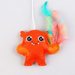 Дразнилка из фетра Монстрик, 7,7х6,4 см - Пушистое счастье фото 4