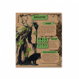 Цена за 5 шт. Тетрадь общая ученическая ErichKrause Russian Folk, Биология, 48 листов, клетка, крафт-картон  фото 3