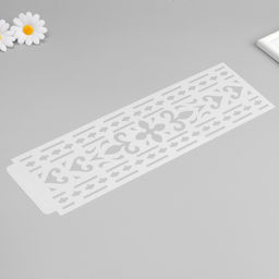 Трафарет бордюрный пластик «Геральдические узоры», 40×12 см