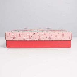 Коробка подарочная новогодняя складная Pink mood, 23.5 х 20.5 х 5.5 см, Новый год