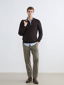 Polo Yaka Erkek Triko Kazak