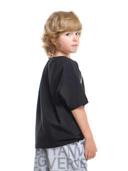 Футболка с принтом ICE 22-9014 черный - Mini maxi фото 2