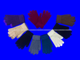 Цена за 12 пар.Перчатки женские шерстяные сенсорные арт. 7076 (5035)