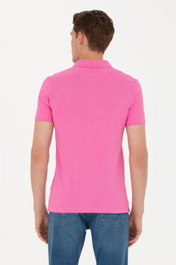 Мужская розовая базовая футболка - U.s. polo assn фото 12