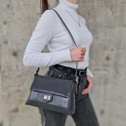 Женская кожаная сумка через плечо 0050-4 - Cidirro фото 4