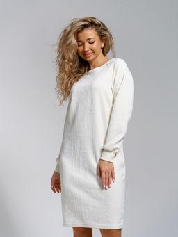 976 Платье из турецкой фактурной ткани с благородным рельефным переплетением - Svetekst фото 14