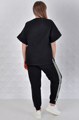 Арт. 2354 Костюм с брюками женский 52-60 (5 шт) Цвет:верх- черно-кэмел, низ- черно-кэмел - Калинка фото 24