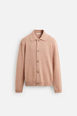 TEXTURED COTTON-BLEND CARDIGAN - Zara фото 8