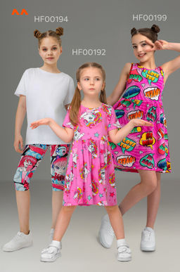 Летний костюм для девочки из бамбука Happyfox